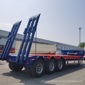 Hot Inquiry extendable new and used 40 ft 60 ton semi low deck gooseneck trailer 2 3 4 axles lowbed